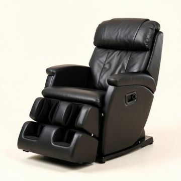 Barberpub Hydraulic Salon Spa Reclining Massage Chair With Ottoman (synthetic illustration; no displayed measurements)