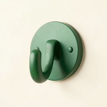 Aspen Bend Wall-Mounted Robe Hook - Green (synthetic illustration; no displayed measurements)