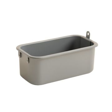 Glen Crest Empty Railing Planter With Integral Brackets - Gray