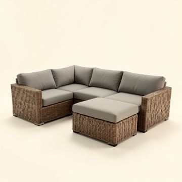 Bettino 6 Piece Patio Sectional With Cushion (synthetic illustration; no displayed measurements)