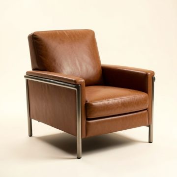 Melina 29 '' Wide Cowhide Armchair (synthetic illustration; no displayed measurements)