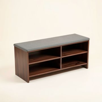 Oleary Solid Wood Shoe Storage Bench (synthetic illustration; no displayed measurements)