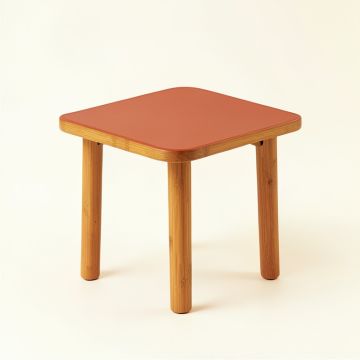 Cedar Bend Compact Balcony Table - Terracotta (synthetic illustration; no displayed measurements)