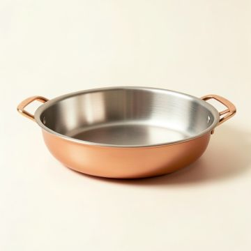 Ayesha Curry 15 '' Non Stick Stainless Steel Roasting Pan (synthetic illustration; no displayed measurements)