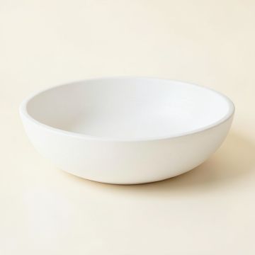 Stone Arc Dining Bowl - White (synthetic illustration; no displayed measurements)