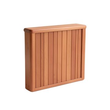 Dawn Crest Narrow Outdoor Storage Bench - Terracotta