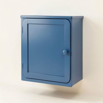 Wren Brook Wall-Mounted Laundry Cabinet - Blue (synthetic illustration; no displayed measurements)