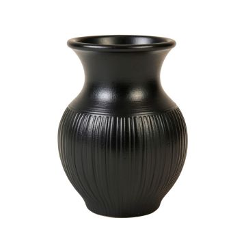 Clay Bend Empty Decorative Vase - Black