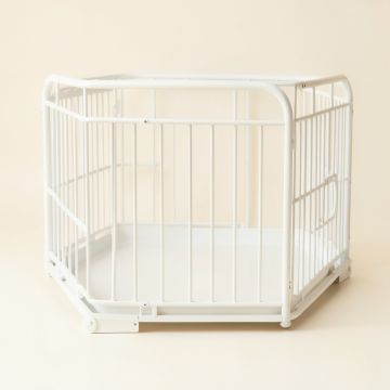 Dune Bluff Empty Furniture-Style Pet Crate - White (synthetic illustration; no displayed measurements)