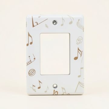 Musical Notes Musician Music Lover 1-Gang Toggle Light Switch Wall Plate (synthetic illustration; no displayed measurements)
