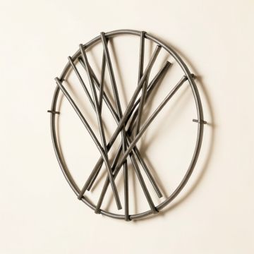 Abstract Iron Sticks Round Wall Décor (synthetic illustration; no displayed measurements)