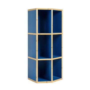Laurel Dell Narrow Cubby Tower - Blue