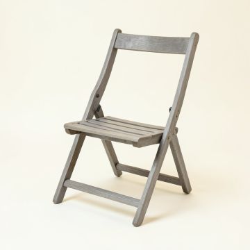 Shore Crossing Folding Outdoor Chair - Gray (synthetic illustration; no displayed measurements)