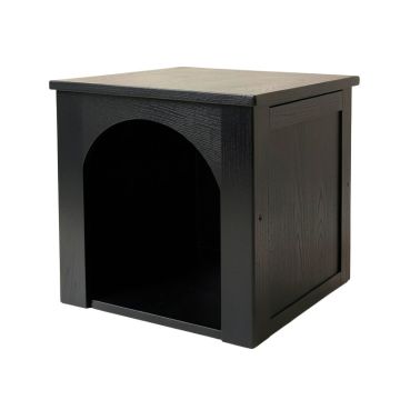 Cedar Bluff Empty Furniture-Style Litter Enclosure - Black