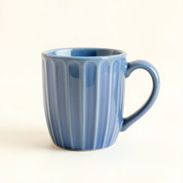 Reed Bend Ceramic Mug - Blue (synthetic illustration; no displayed measurements)