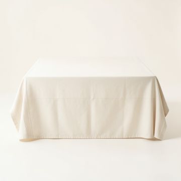 Holly Bluff Flat Bed Sheet - Cream (synthetic illustration; no displayed measurements)