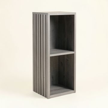 Wren Arc Narrow Cubby Tower - Gray (synthetic illustration; no displayed measurements)