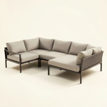Gibe 44.8 '' Wide Outdoor Patio Sectional With Cushion (synthetic illustration; no displayed measurements)