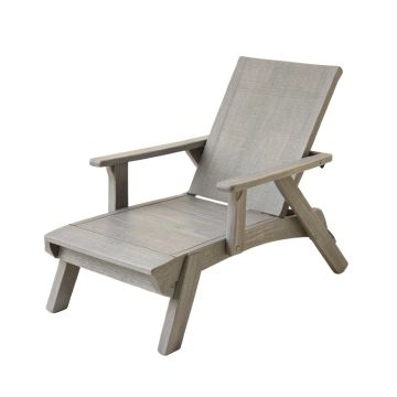 Bay Bridge Outdoor Lounge Chair - Gray