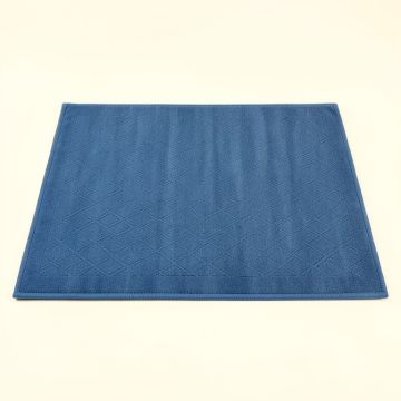 Pine Branch Rectangular Outdoor Rug - Blue (synthetic illustration; no displayed measurements)