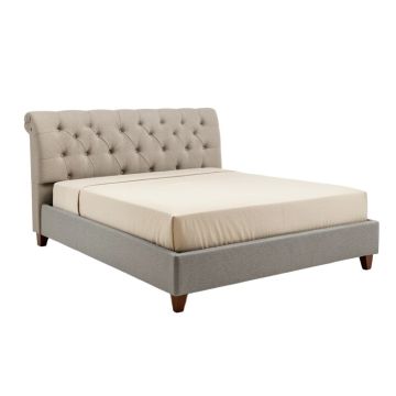 Leatham Queen Tufted Upholstered Low Profile Standard Bed