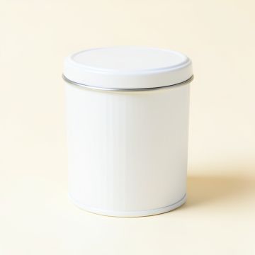 Reed Bluff Storage Canister With Lid - White (synthetic illustration; no displayed measurements)
