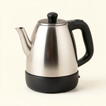 Supreme Housewares 2.4 Qt . Stainless Steel Whistling Stovetop Kettle (synthetic illustration; no displayed measurements)