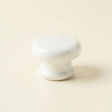 Brook Crossing Cabinet Knob Without Packaging - White (synthetic illustration; no displayed measurements)