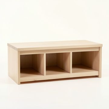Ridge Brook Shoe Storage Bench - Beige (synthetic illustration; no displayed measurements)