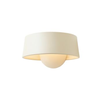 Olive Brook Wall Sconce Mounted On A Plain Wall - Ivory