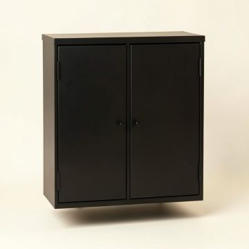 River Brook Wall-Mounted Laundry Cabinet - Black (synthetic illustration; no displayed measurements)
