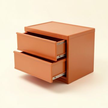 Juniper Crossing Small-Parts Storage Drawer Cabinet - Terracotta (synthetic illustration; no displayed measurements)
