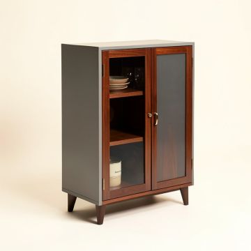 Buena Vista Mid Century Wine And Bar Cabinet (synthetic illustration; no displayed measurements)