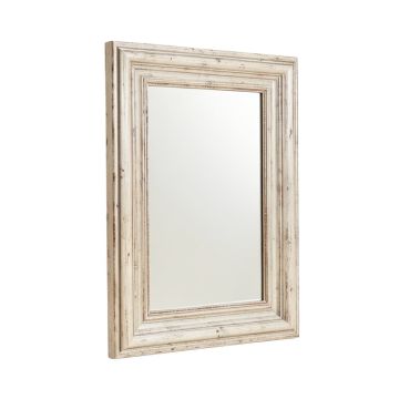 Hollifield Traditional Beveled Distressed Accent Mirror