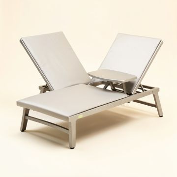 Coline Sun Lounger Reclining Set With Table (synthetic illustration; no displayed measurements)