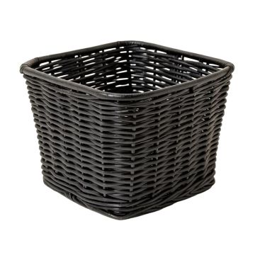 Folding Wicker Grass Weaving Basket Black For Storing Cosmetics Dirty Clothes Fashion Flowerpot