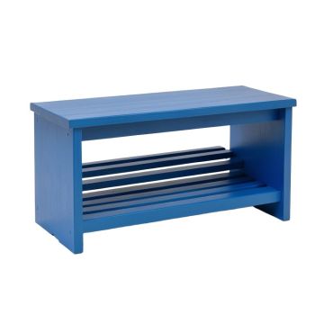 Cliff Branch Shoe Storage Bench - Blue