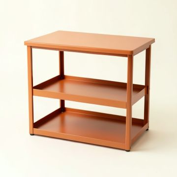 Alder Bluff Empty Coffee-Station Organizer - Terracotta (synthetic illustration; no displayed measurements)