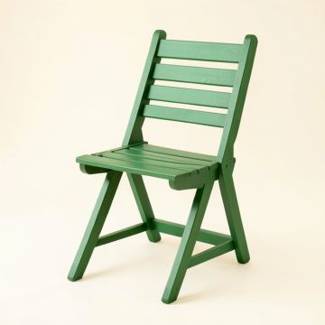 Bay Bend Folding Outdoor Chair - Green (synthetic illustration; no displayed measurements)