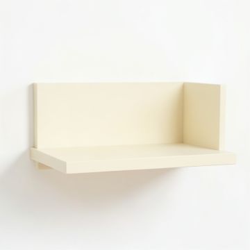 Bay Canyon Wall-Mounted Shelf - Cream (synthetic illustration; no displayed measurements)