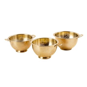 Brayden Studio Shultz 3 Piece Stainless Steel Food Strainer Set