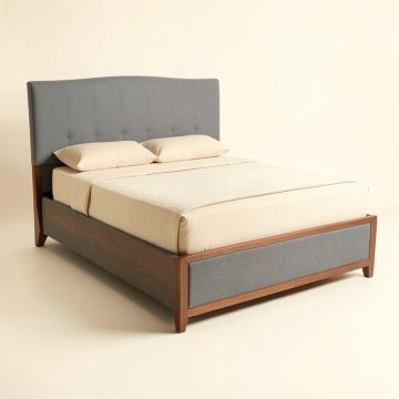 Meerab Queen Upholstered Standard Bed (synthetic illustration; no displayed measurements)