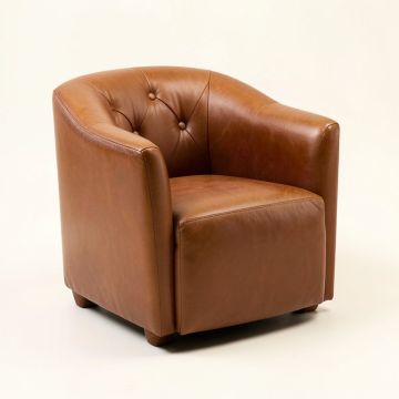 Emrick 24 '' Wide Tufted Barrel Chair (synthetic illustration; no displayed measurements)