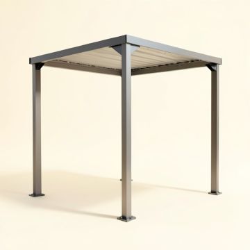 12 Ft. D Aluminum Pergola (synthetic illustration; no displayed measurements)