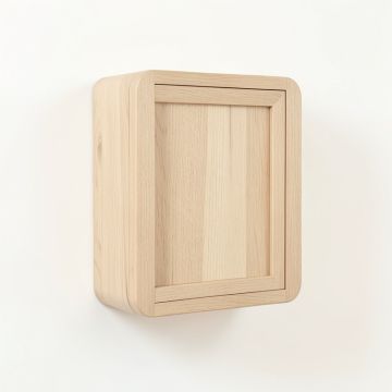 Reed Canyon Wall-Mounted Entry Cabinet - Beige (synthetic illustration; no displayed measurements)