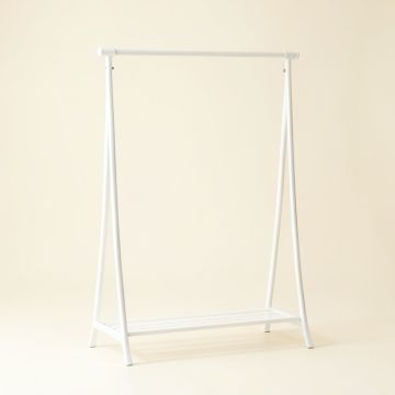 Cove Bluff Empty Garment Rack - White (synthetic illustration; no displayed measurements)