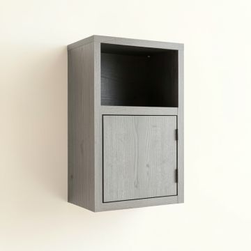 Bay Bridge Wall-Mounted Entry Cabinet - Gray (synthetic illustration; no displayed measurements)