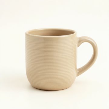 Cliff Crossing Ceramic Mug - Beige (synthetic illustration; no displayed measurements)