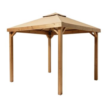 13 Ft. W X 11 Ft. D Solid Wood Patio Gazebo