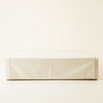 Slate Crossing Flat Bed Sheet - Ivory (synthetic illustration; no displayed measurements)